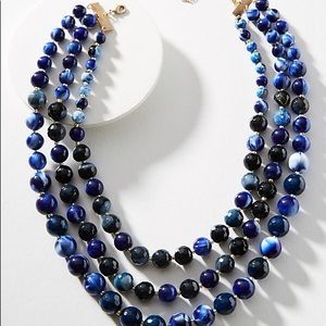 Anthro Midnight Layered Necklace